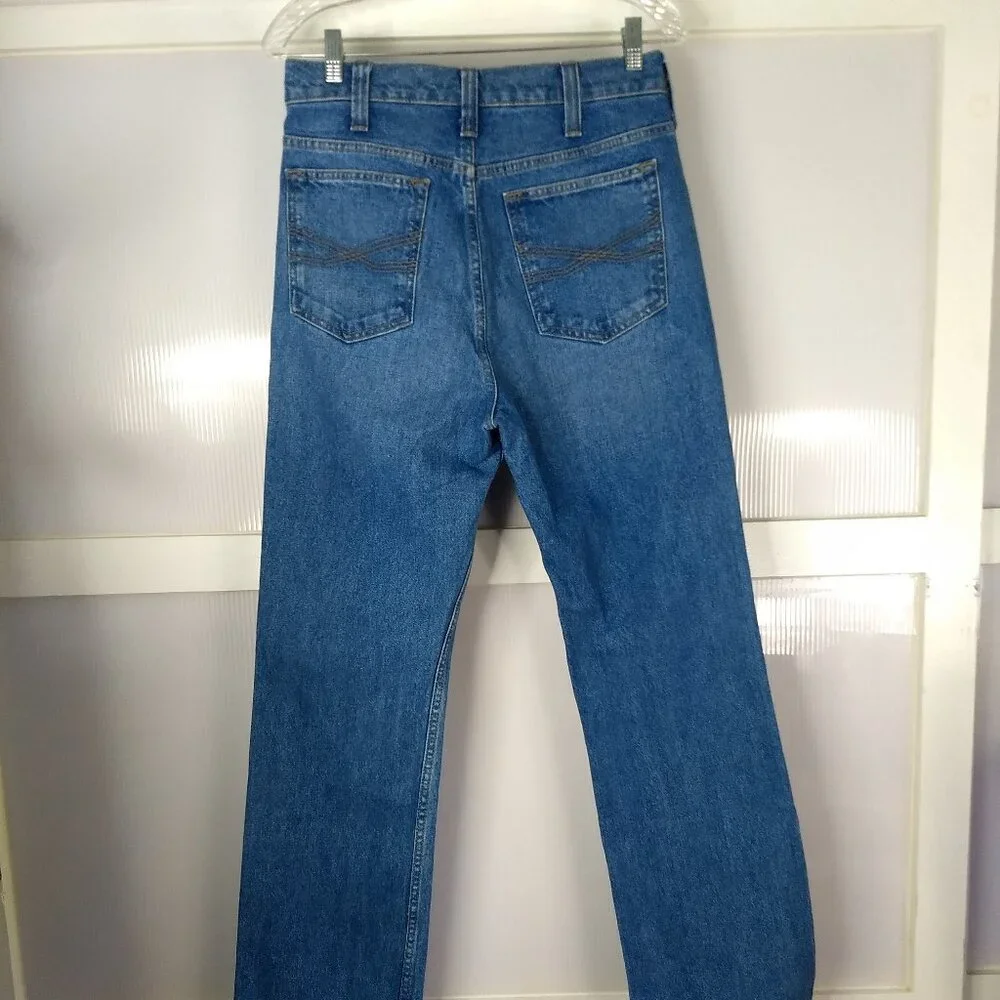 Blue Ranchwear Straight Jeans 32 L x 30 W 100% Cotton Mens Medium Wash 32x30